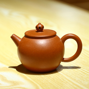 宜兴紫砂壶手工禅意泡茶壶原矿鱼籽朱泥工艺美术师熊菊平制茶具