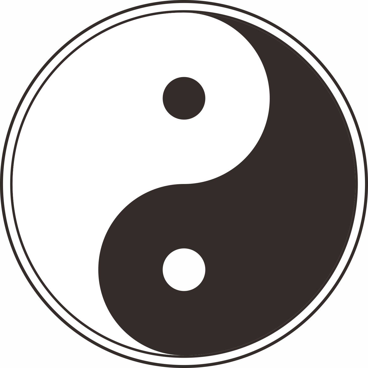 阴阳太极图地贴双鱼相生相克中医馆诊所八卦旺财好运伏羲装饰贴纸