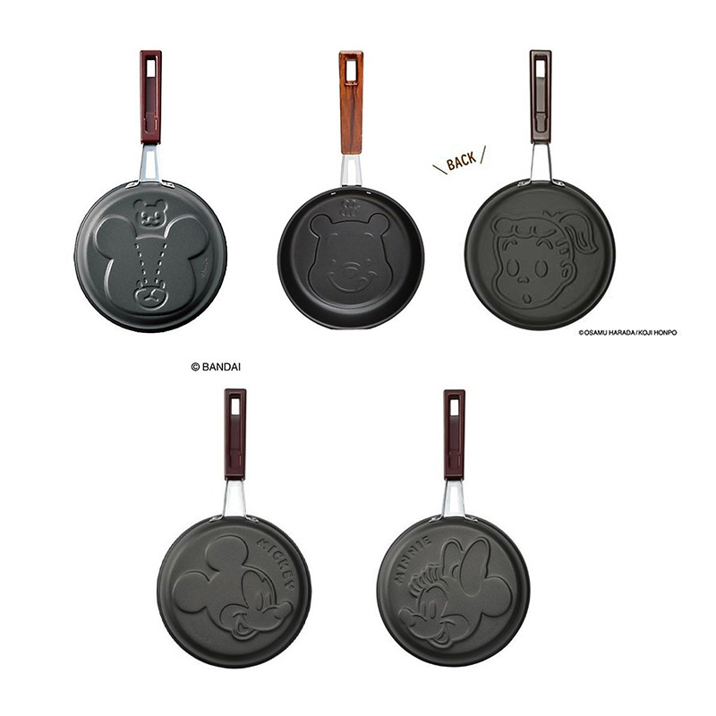 日本制原装进口YAXELL原田治图案造型烙印松饼煎锅明火燃气灶使用