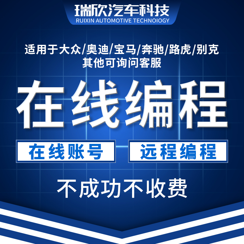 在线编程 大众奥迪斯柯达在线账号 宝马编程 刷隐藏 别克编程远程