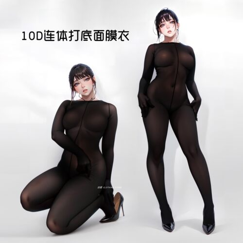 汤圆衣铺 10D全身丝袜不开档只露头打底衣