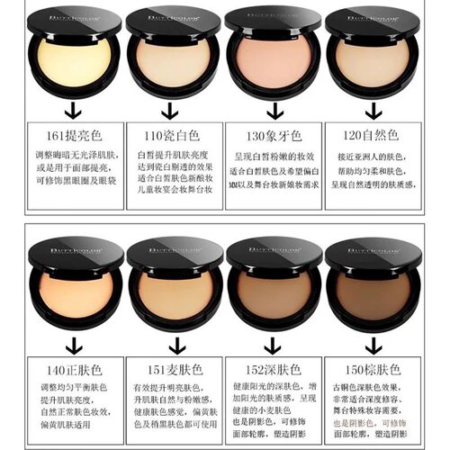 靓彩秀BUTTiCOLOR粉底膏影楼化妆师新娘妆遮瑕纹身雀斑痘印黑眼圈