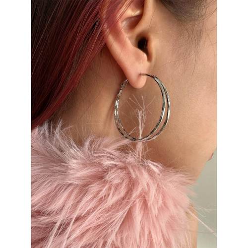 复古时髦个性双层圈圈耳环