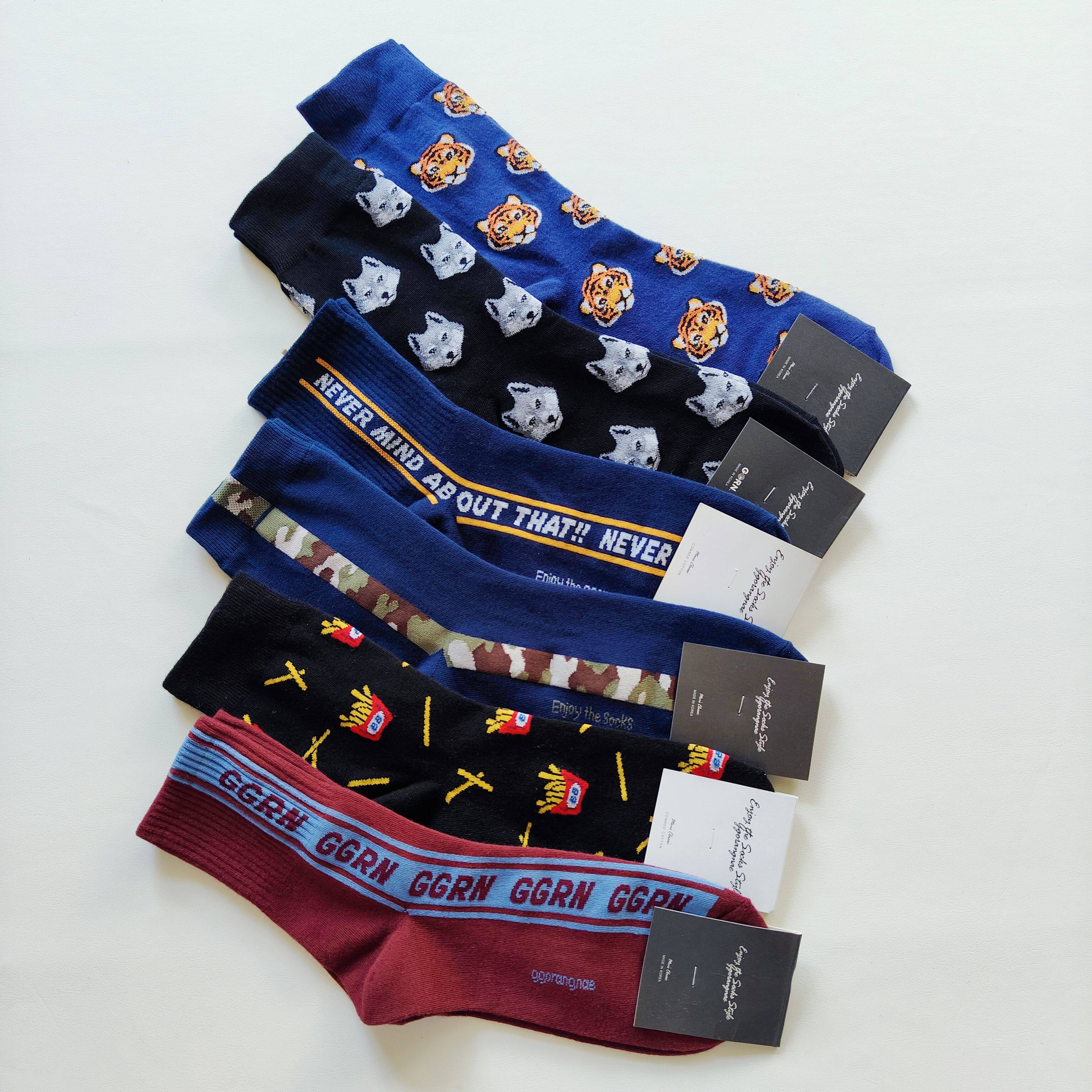 【39元包邮】各式各色 休闲商务卡通动漫运动男短棉袜 矮腰袜船袜