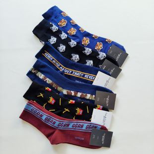 【39元包邮】各式各色 休闲商务卡通动漫运动男短棉袜 矮腰袜船袜