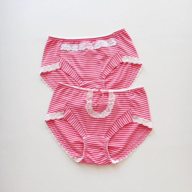 甜美棉质三角包臀女内裤