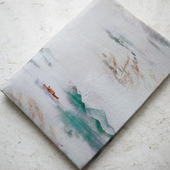 独家原创设计手工自制文艺布艺书衣书皮A5活页本册文创礼物特别