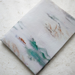 独家原创设计手工自制文艺布艺书衣书皮A5活页本册文创礼物特别