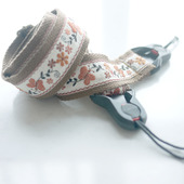 原创设计手工自制蝴蝶花边相机背带子斜挎可调节长度特别礼物