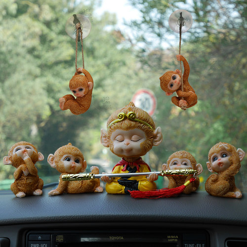 齐天大圣猴子车内装饰品摇头公仔