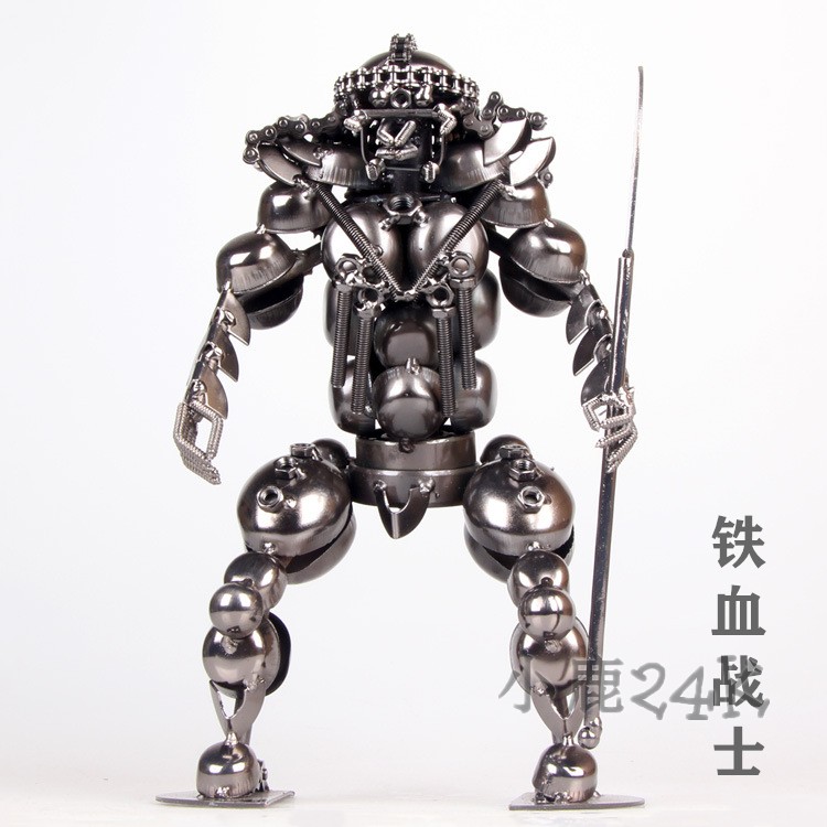 铁艺机器人手工艺品个性玩具铁人模型家居装饰品创意摆件男生礼物