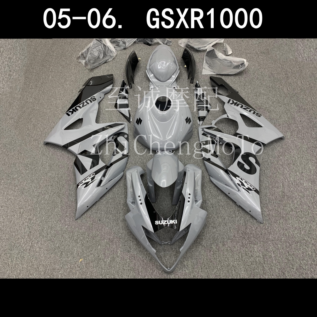 适用于铃木gsxr1000 k5 k6 大r 05-06年全车板 全车壳 塑料头罩