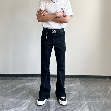 Capper西裤巴黎潮牌垂感微喇叭裤直筒裤cleanfit休闲百搭加长裤子