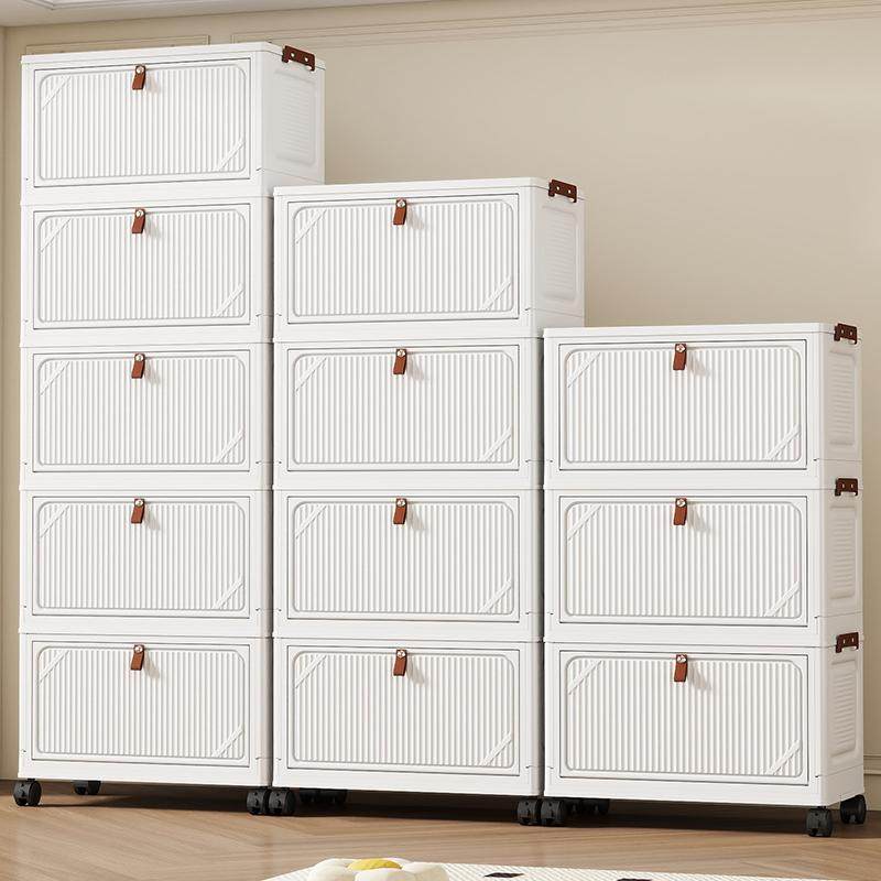 免安装折叠收纳柜子宝宝衣柜翻盖式储物柜家用卧室衣服裤子整理柜,收纳整理,鞋柜,淘宝优惠券,粉丝福利购,淘宝优惠卷