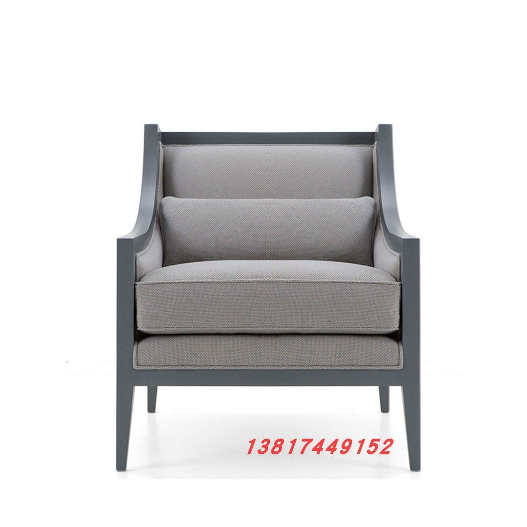 实木客房餐厅沙发简约现代