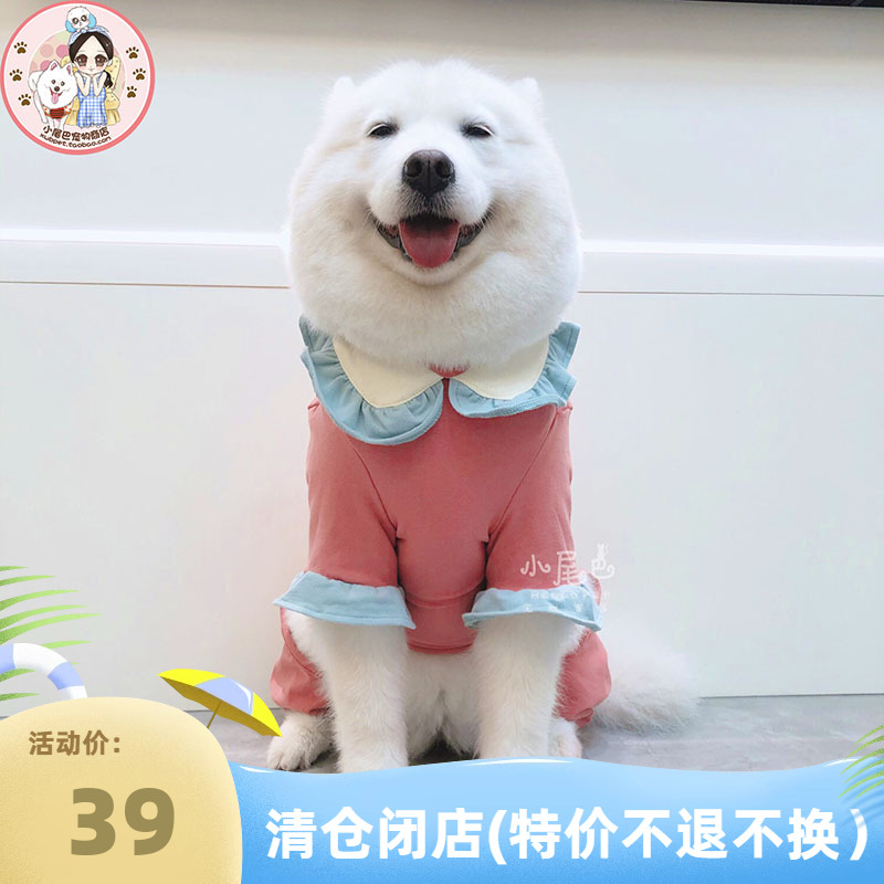 大狗狗金毛萨摩四脚护关节衣服