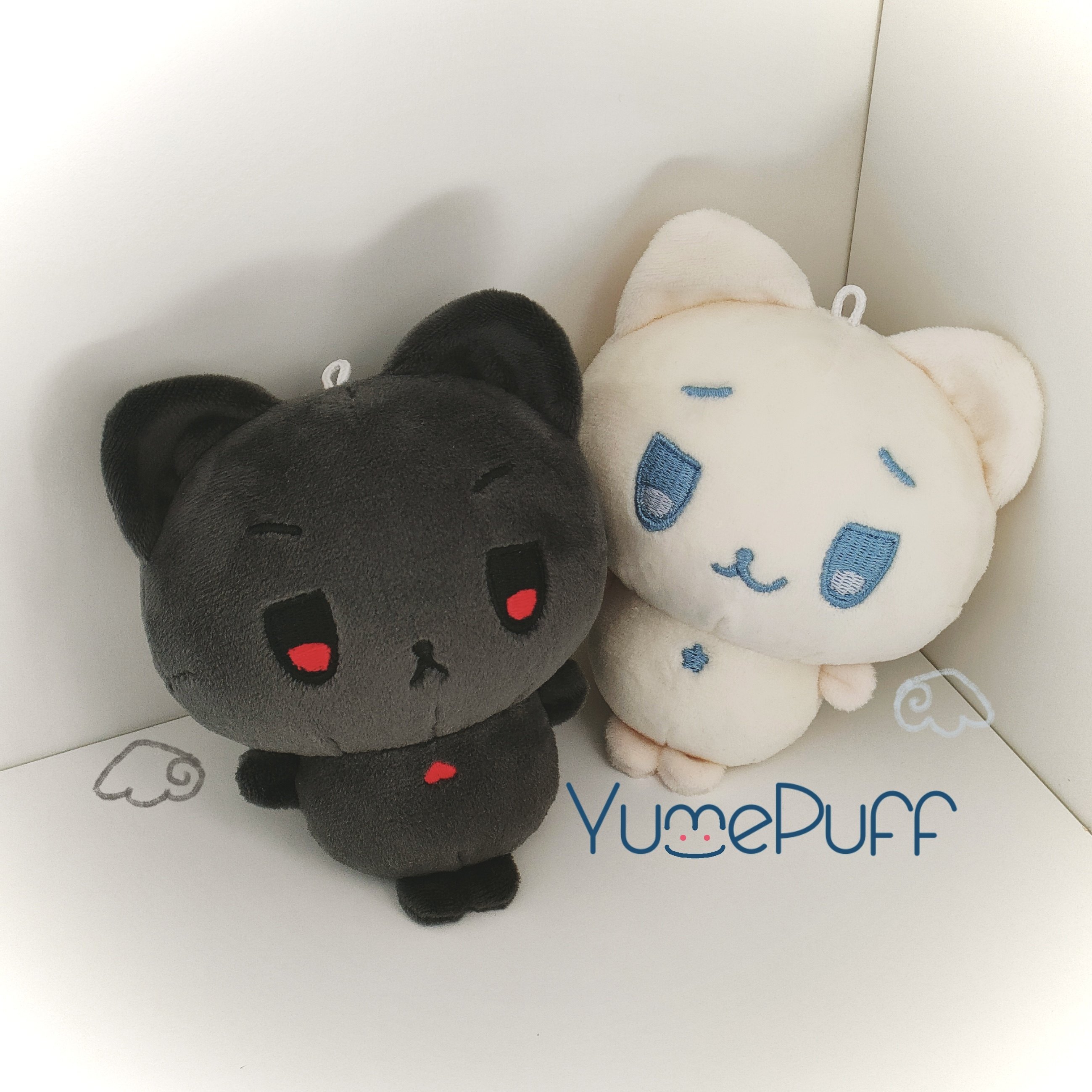 YumePuff可爱猫咪毛绒钥匙扣图片