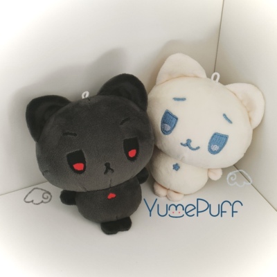 YumePuff可爱猫咪毛绒钥匙扣
