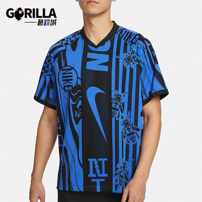 Nike/耐克正品夏季男士圆领宽松印花休闲运动T恤FN2394-480