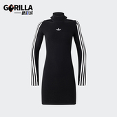 连衣裙JI7056 三叶草女士针织运动长袖 Adidas 阿迪达斯正品