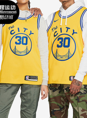 Nike/耐克正品库里勇士队30号男子篮球运动球衣BQ8109-729