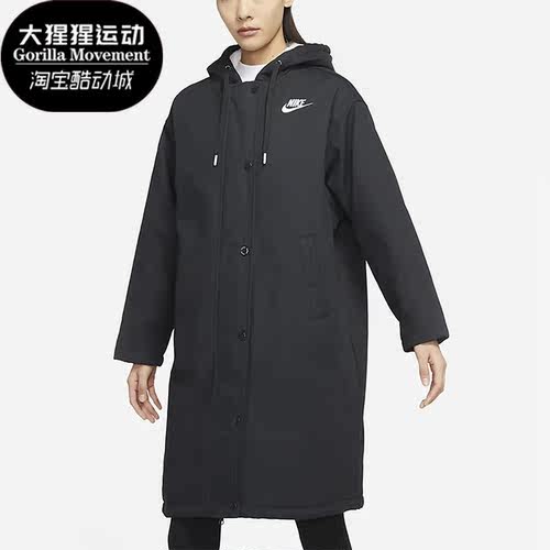 耐克女子中长款加绒外套