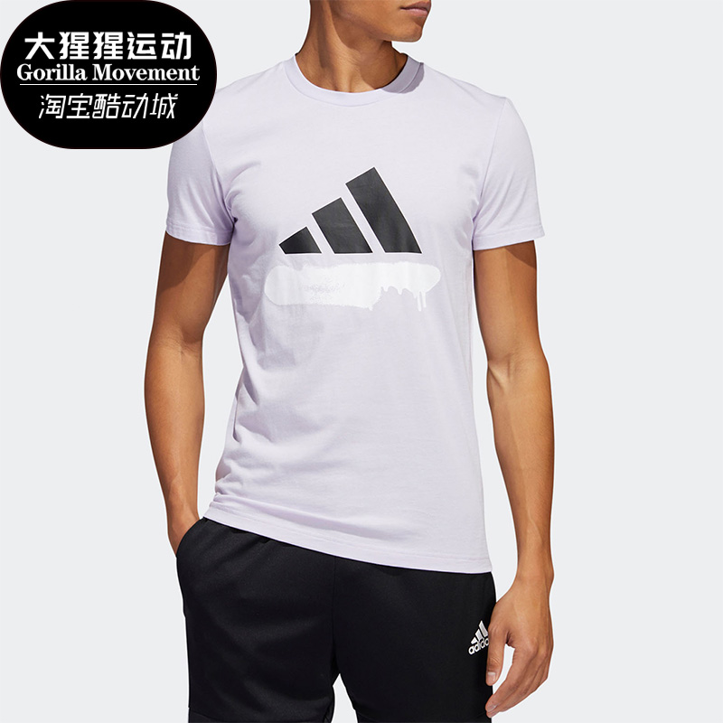 阿迪达斯男子圆领运动短袖T恤