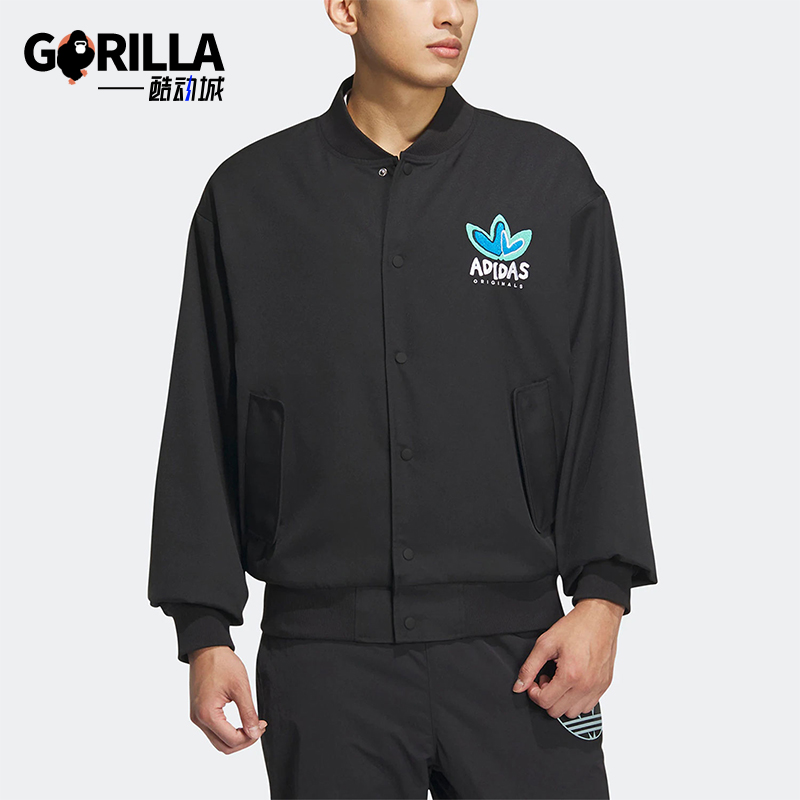阿迪达斯男女宽松夹克外套