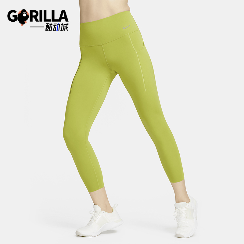 Nike/耐克正品新款女士弹力透气紧身训练运动裤DQ5898-377