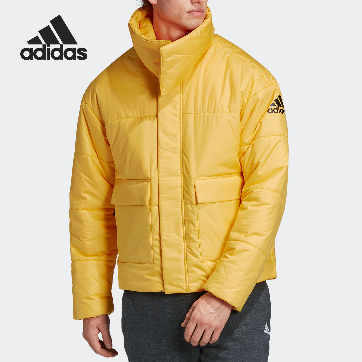Adidas/阿迪达斯正品男子BIG BAFFLE JKT梭织休闲外套DZ1431