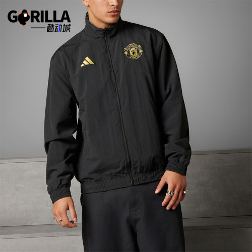 Adidas阿迪达斯男士足球夹克外套