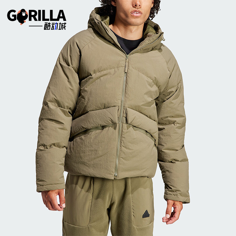 阿迪达斯男士运动羽绒服