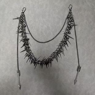 朋克嘻哈美式牛仔裤裤链配饰男女同款亚文化小众个性腰链