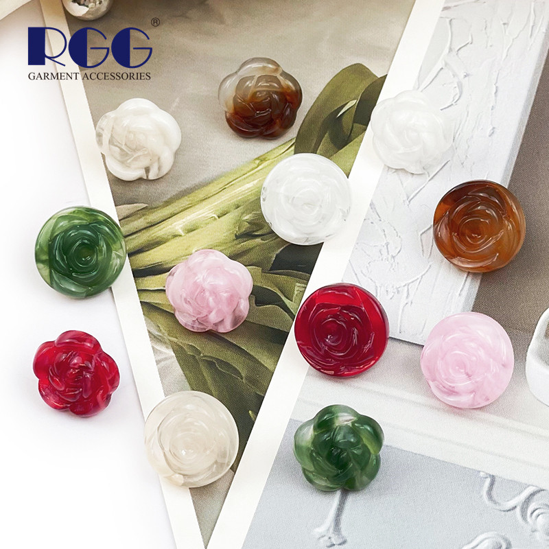 复古仿玉石纽扣古风旗袍唐装汉服盘扣配件玫瑰牡丹花形琉璃衬衫扣,居家布艺,纽扣,淘宝优惠券,粉丝福利购,淘宝优惠卷