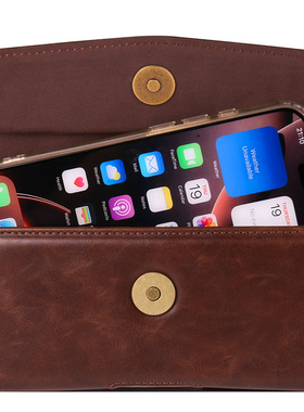 华为畅享70/80/60Pro穿皮带挂腰包适用70plus真皮夹壳50plus保护套60ultra插卡皮夹70Z男全包新横款皮套