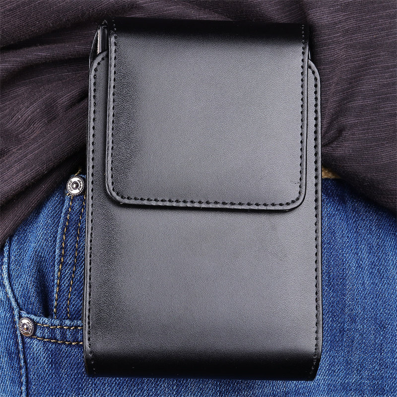 V5穿皮带挂腰包适用荣耀MagicV5真皮夹子Xfold5保护套Zfold7折叠vivoXfold5金属卡扣翻盖皮夹男袋A17