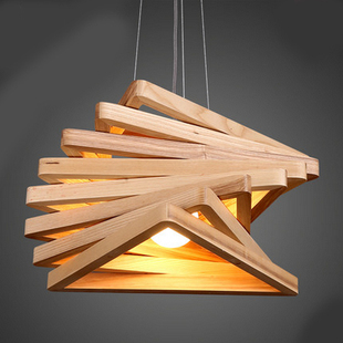 北欧风格 艺术灯 吊灯现代简约客厅卧室吊灯温馨实木吧台创意个性