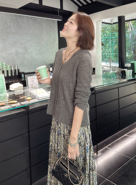 火桐hooton 万木峥嵘 醋酸百褶半裙20306025