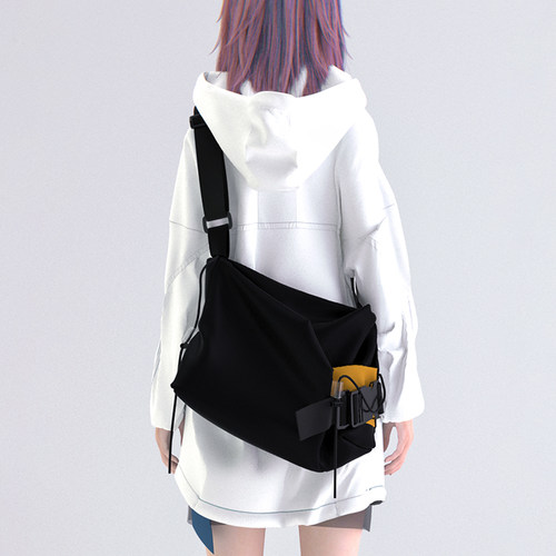 YONAIGA+原创设计斜挎包撞色