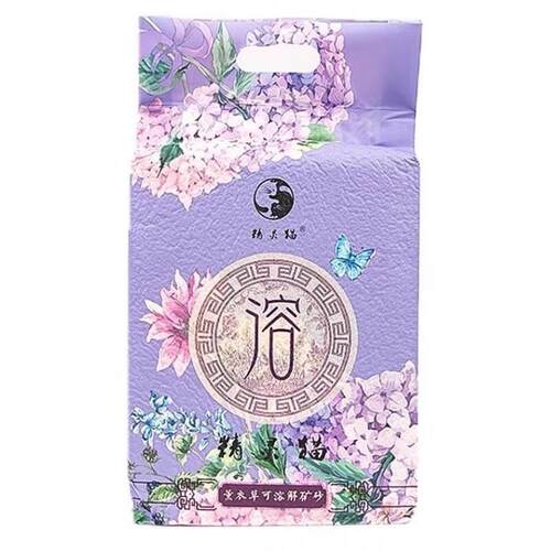 Heart Link精灵猫猫砂薰衣草可溶解矿砂无尘膨润土除臭结团强吸水
