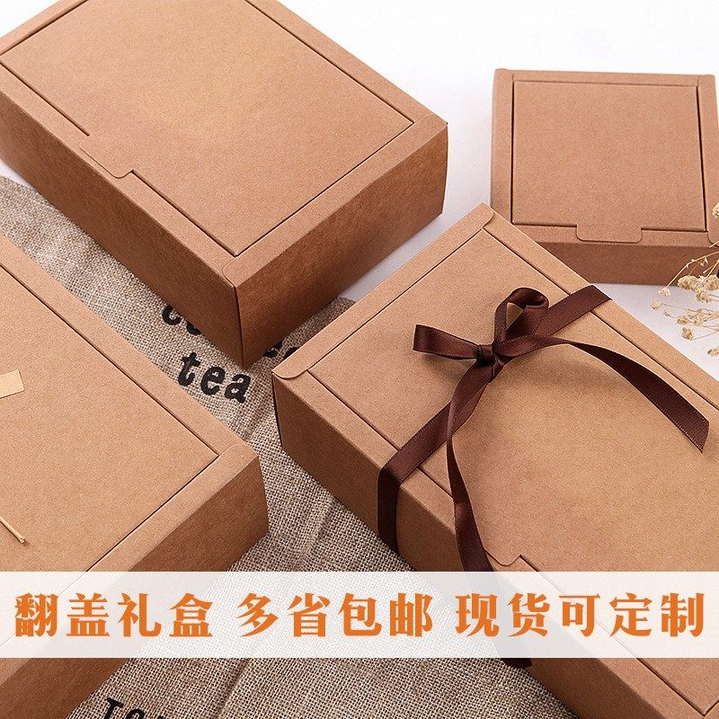 一诚现货糕点盒定制翻盖图片