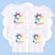 T恤2024新款 亲子装 一家三口小学生运动会衣服 夏装 幼儿园活动短袖