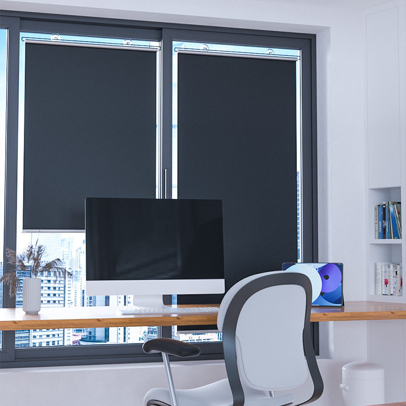 夏季遮阳帘汽车伸缩遮阳挡家用免打孔全遮光钛银防晒窗帘汽车用品