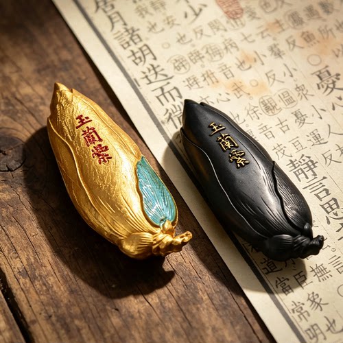 云卿斋古法油烟玉兰手工墨条