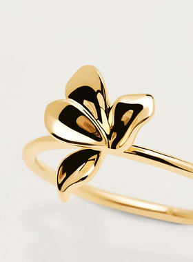 PD蝴蝶素圈戒指女韩国ins冷淡风简约气质女网红潮食指戒尾戒指环