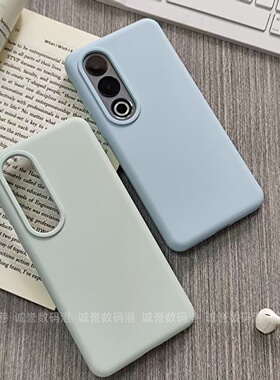 ins奶蓝纯色1+ACE5至尊版适用1+13T/12一加ACE3pro手机壳ACE5Pro软糯防滑ACE2V亲肤真液态硅胶婴儿蓝简约纯色