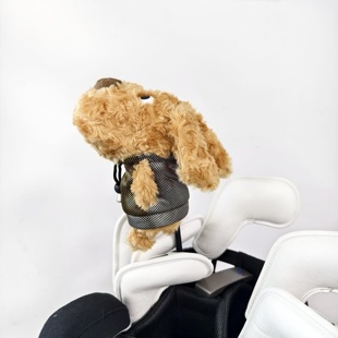 新款 高尔夫木杆帽套 毛绒小狗 可爱 发球木 3or5号木135号木头套