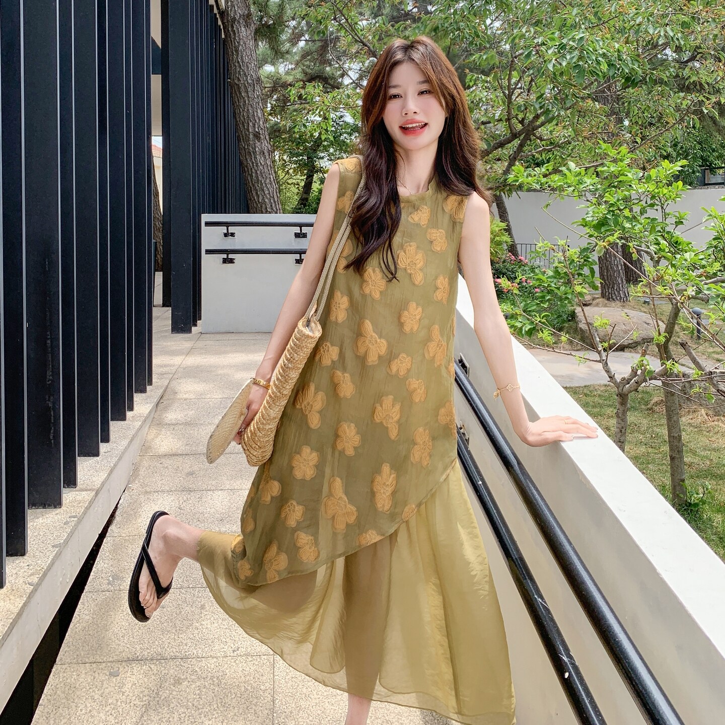 【现货】新中拼接连衣裙7130-P125-K188,女装连衣裙,浙宝189