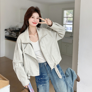 【现货】26春休闲百搭舒适皮衣8172-P165-K268，女装皮衣，浙宝189