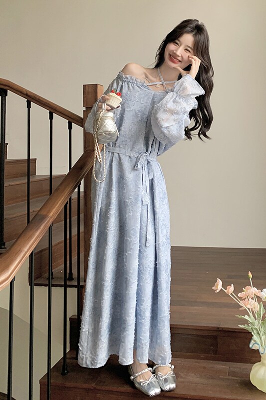 【现货】可变领宽松仙女长裙791-P135-K198,女装连衣裙,浙宝189